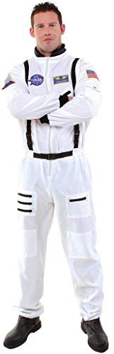Astronaut Flight Suit - NASA - White - Costume - Adult Standard
