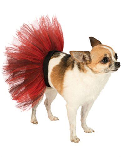Tutu Skirt - Pet Dog - Black/Red - Dancer - Costume Accessory - Medium/Large