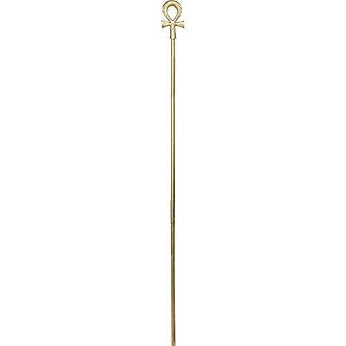 Egyptian Ankh Staff - Gold - 40" - Collapsible - Costume Accessory Prop
