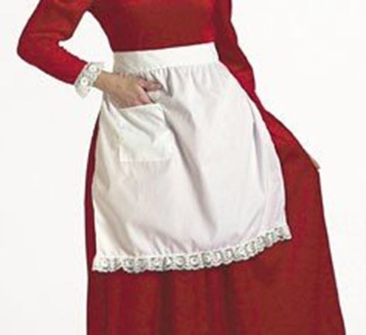 Apron - Colonial - Mrs Claus - Elf - Costume Accessory - Adult Teen