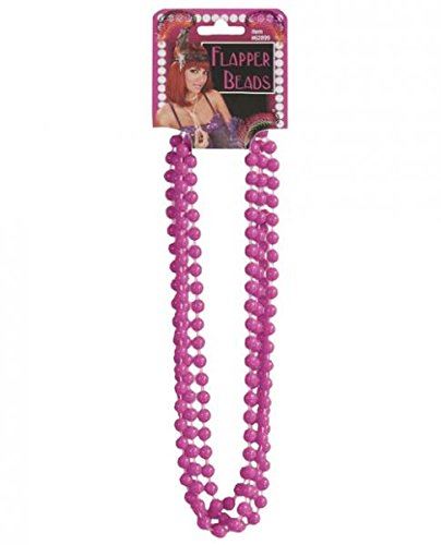 Flapper Beads - Pink - 20's - 80's - Costume Accessories - Adult Teen