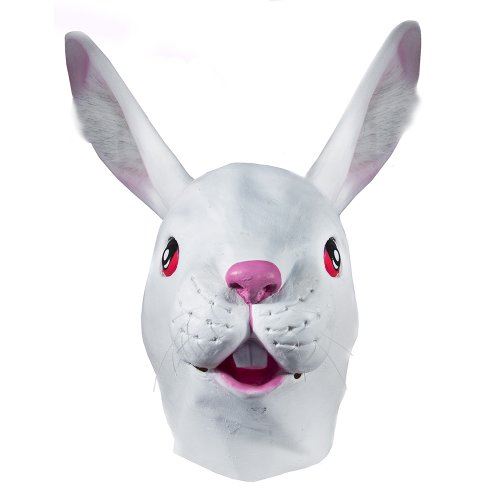 Rabbit Mask - Realistic - Animal - Costume Accessory - One Size