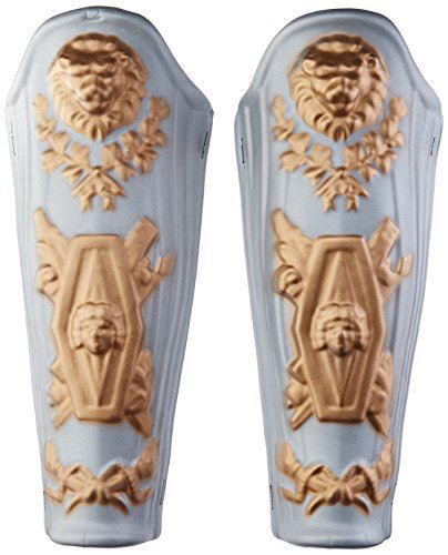 Roman Leg Guards - 1 Pair - Silver/Gold - Foam - Costume Accessory - One Size