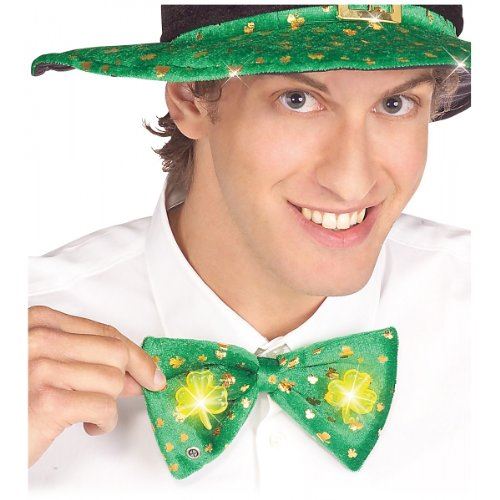 Bow Tie - Light Up - St. Patrick's Day Shamrock Leprechaun - Costume Accessory