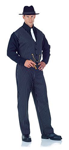Mobster - 1920's - Gangster - Pinstripe - Costume - 2XL