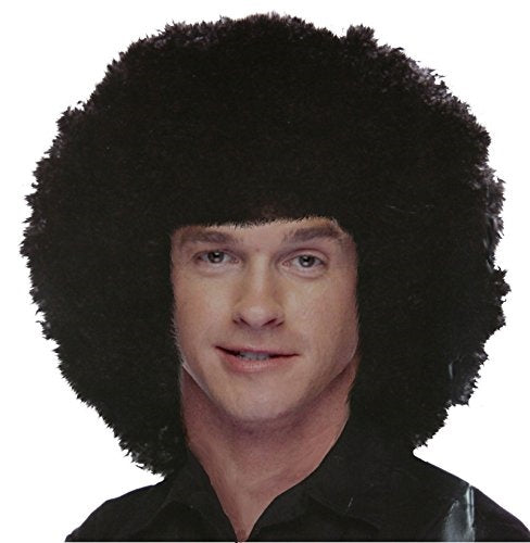Afro Wig - Black - 1960's - 1970's - Deluxe Costume Accessory - Adult Teen