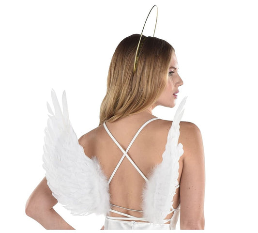 Floating Angel Wings - White - 16 x 18" - Costume Accessory - Teen Adult