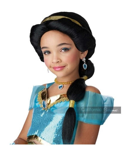 Princess Jasmine Wig - Black - Costume Accessory - Girls Size