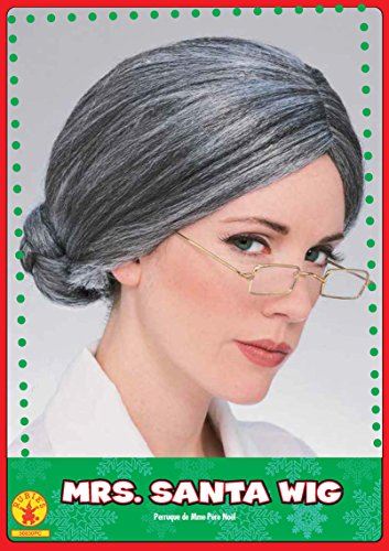Mrs Claus Perücke - Alte Dame - Susan B. Anthony - Kostümzubehör - Erwachsener Teenager