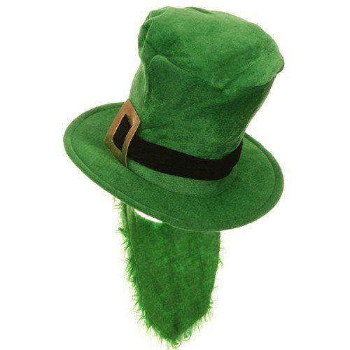 Leprechaun Top Hat - Green Beard - St Patrick's Day - Costume Accessory - Adult