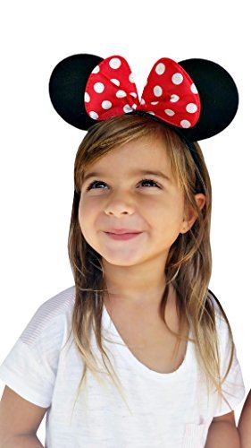 Minnie Mouse Ears with Bow - Headband - Costume Accessory - One Size