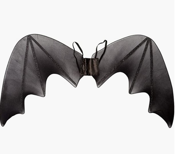 Bat Wings - Chiffon - Black - Dark Angel - Demon - Costume Accessory
