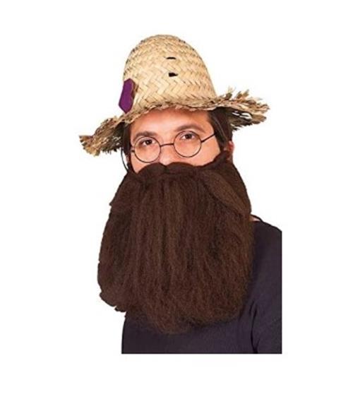 Brown Beard - Economy - Hillbilly - Biblical - Hippie - Costume Accessory