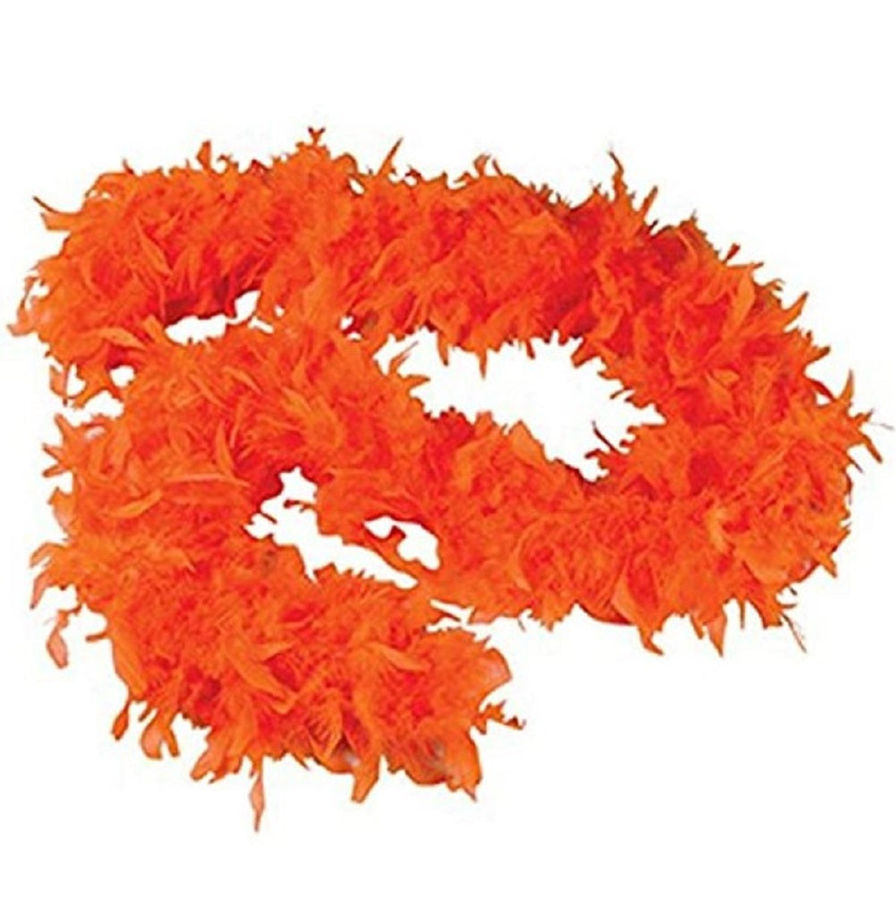 Boa - Neonorange - 55 Gramm - 20er - 80er - Kostümzubehör