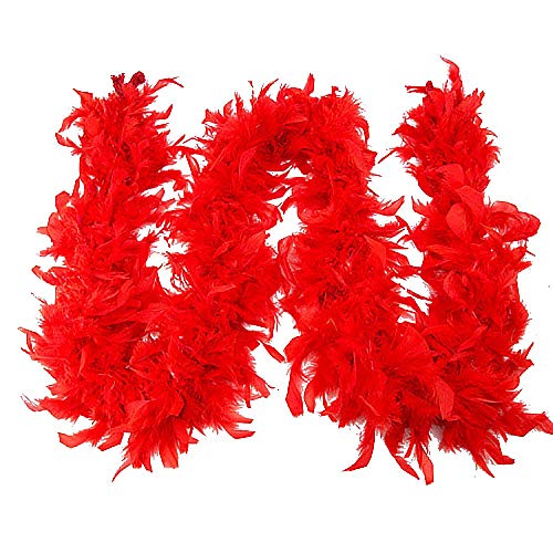 Boa - Red Feather - Flapper 1920's - 1980's - Deluxe Costume Accessory