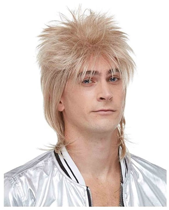 British Rock Star Wig Mixed Blonde Costume Accessory Adult