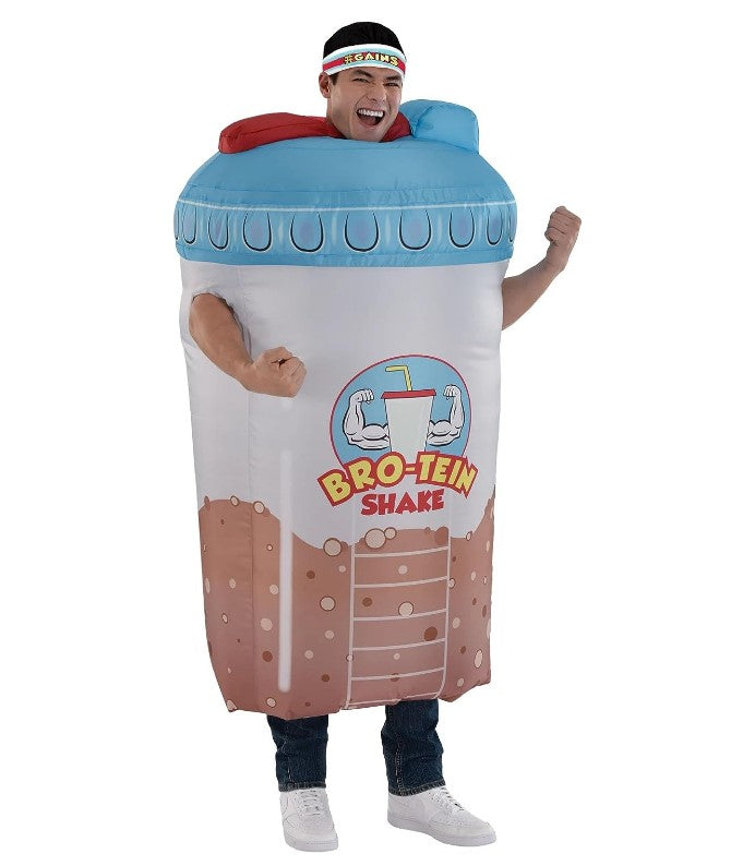 Bro-Tein Shake - Food & Drink - Inflatable - Costume - One Size