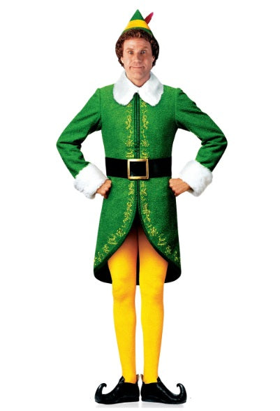 Buddy der Elf – Elf der Film – Deluxe-Kostüm – Herren – 3 Größen