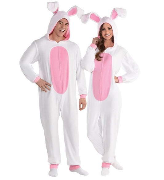 Bunny Rabbit - Easter - Zipster Jumpsuit - Unisex Costume - Adult - 2 Sizes
