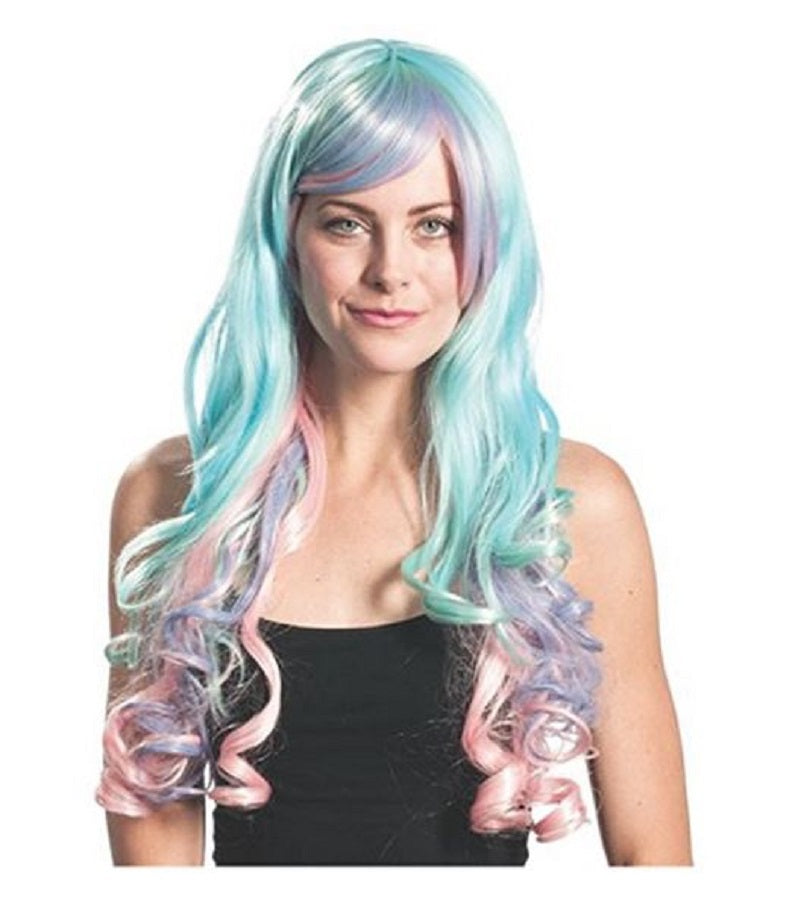 Celesti Ponytail & Wig Set - Pastel Rainbow - Unicorn - Costume Accessory