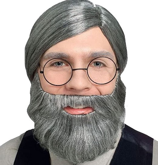 Faux Beard Moustache Economy - Short - Straight - Costume Accessory - 2 Colors