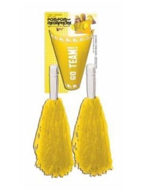 Set de Megáfono Pom Pom - Animadora - Día del Espíritu - Equipo de Baile - 3 Colores