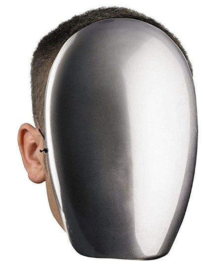Faceless Chrome Mask - Alien - Plastic - Costume Accessory - One Size