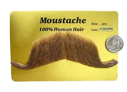 Colonel Moustache - Light Brown - Costume Accessory - Adult Teen