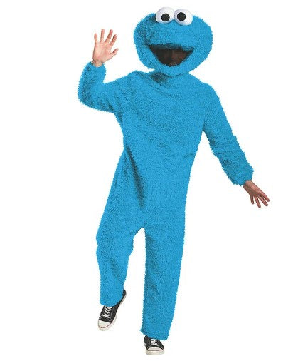 Cookie Monster - Blue - Full Plush - Sesame Street - Costume - Adult - 2 Sizes