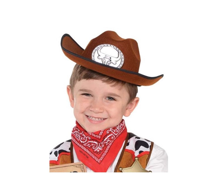 Cowboy-Cowgirl-Western-Set – Kostümzubehör – Kindergröße 4–6