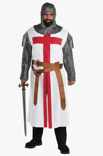 Crusader Knight Tunic - Medieval - Renaissance - Costume - Adult - 2 Sizes