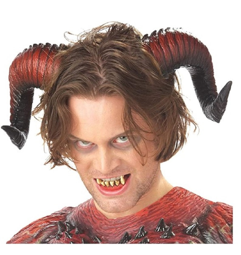 Devil Horns & Teeth - Demon - Rams - Costume Accessories - One Size