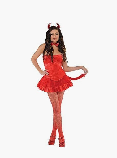 Devil Set - 3 Pieces - Red - Costume Accessories - Adult teen