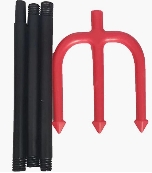 Jumbo Pitchfork - Devil - 4-Piece Red/Black - 36" - Costume Accessory Prop