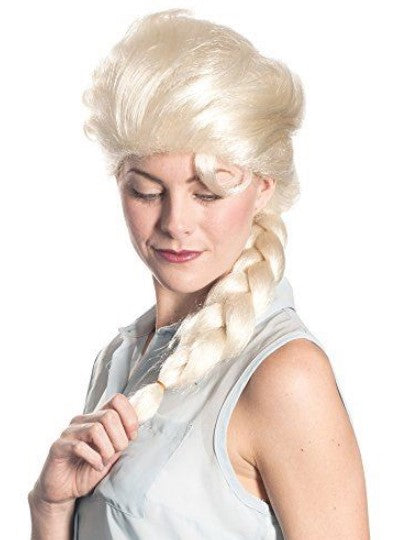 Elsa Wig Frozen Braid Platinum Blonde Costume Accessory