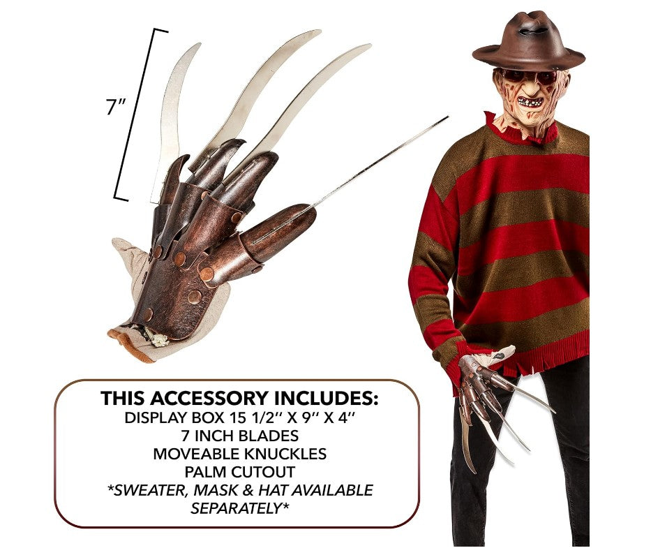 Freddy Krueger Glove - Supreme Edition Replica - Costume Accessory Prop