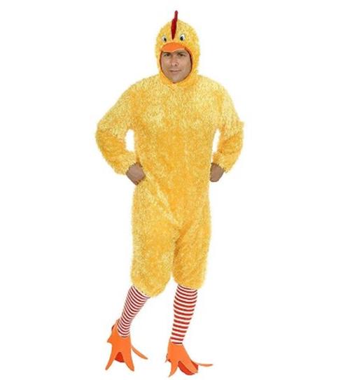 Funky Chicken - Fuzzy - Easter - Costume - Adult - Medium