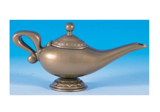 Golden Plastic Genie Lamp - Aladdin - Costume Accessory Prop
