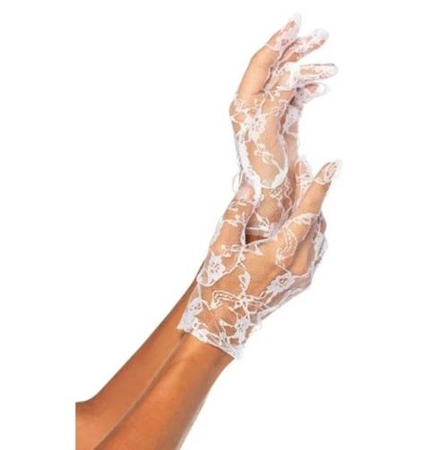 Wrist Lace Gloves - 80's - 50's - White - Costume Accessories - Adult Teen