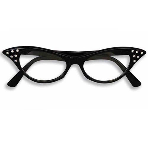 Cat Eye Rhinestone Glasses - 50's - Costume Accessories - Teen Adult - 3 Colors