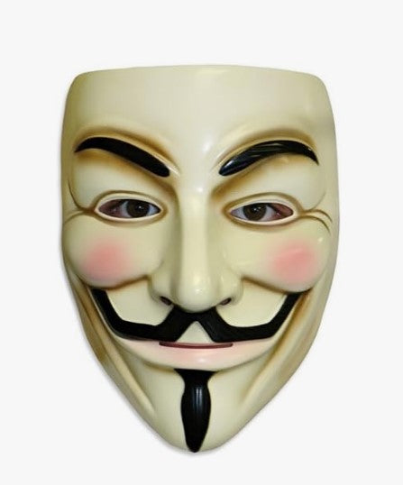 Máscara de V de Vendetta - Anónimo - Guy Fawkes - Carne - Accesorio para disfraz