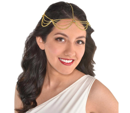 Goddess Hair Jewelry - Gold - Renaissance - 20's - Ancient - Costume Accessory