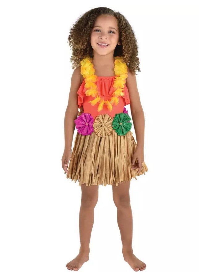 Natural Raffia Grass Hula Tutu Skirt - Hawaiian - Costume