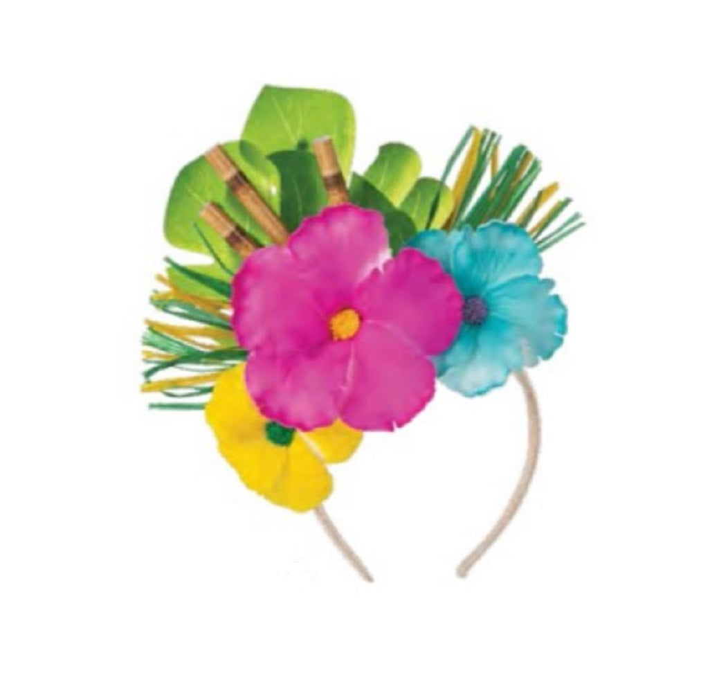 Diadema de hojas de palma de verano - Luau - Accesorio de disfraz - Adulto