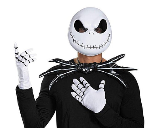 Jack Skellington Kit - Gloves Mask Bow Tie - Costume Accessory Set - Adult Teen