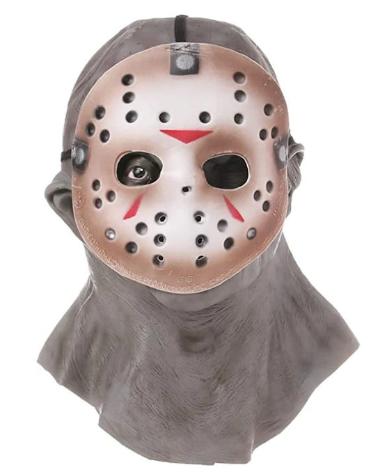 Jason 2-Piece Mask - Latex -  Friday The 13th - Costume Accessory - Teen Adult