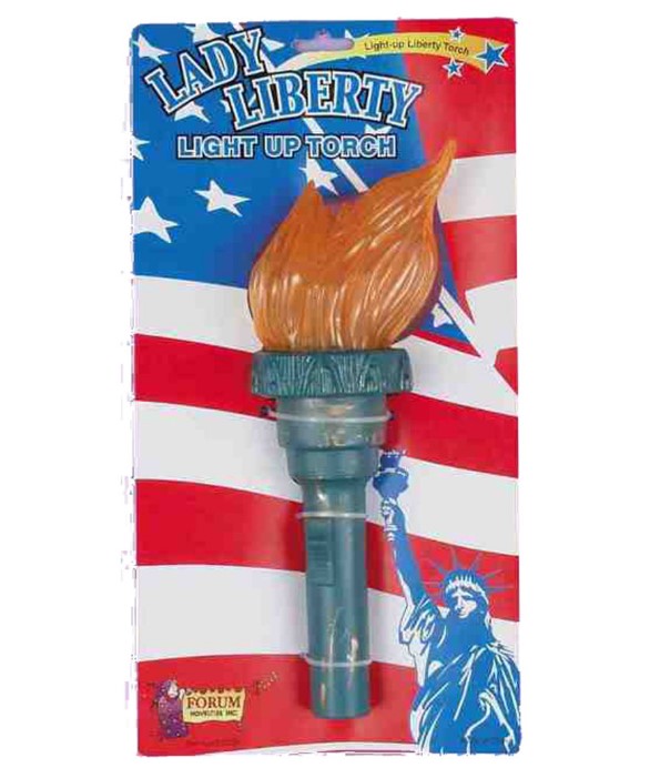 Statue of Liberty Torch - Patriotic - Light Up - Costume Accessory Prop