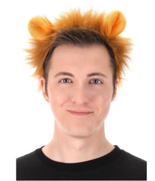 Lion Ear Headband & Tail Set - Costume Accessories - One Size