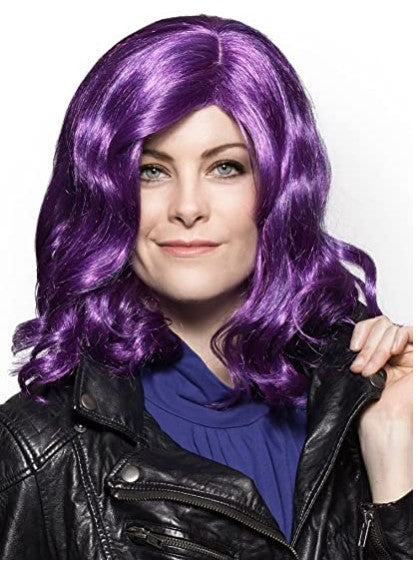 D Maly Wig Mal Descendants Dark Purple Costume Accessory