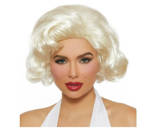 Marilyn Wig Retro Movie Star Starlet Platinum Costume